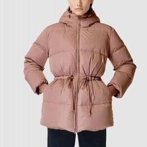 Sweaty Betty Alto Puffa Jacket size small Chataeu pink size 6 NWOT